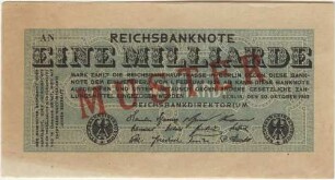 1 Milliarde Mark - Muster