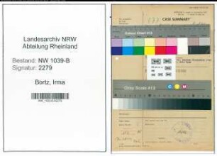Entnazifizierung Irma Bortz , geb. 00.00.0000 (Polizistin)