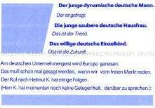 Flugblatt der FDJ mit der Warnung vor den Konsequenzen der Wiedervereinigung
