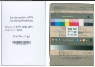 Entnazifizierung Hugo Kuebler , geb. 09.02.1899 (Angestellter)