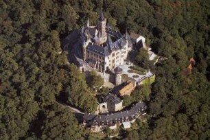 Schloss Wernigerode/Harz, Luftaufnahme