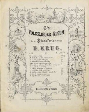 6tes Volkslieder-Album : für das Pianoforte übertragen ; op. 125