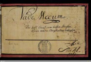 Vademecum - Cod.hist.qt.142
