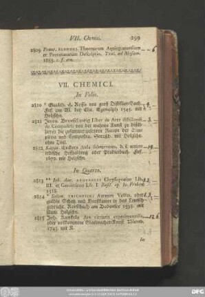 VII. Chemici.