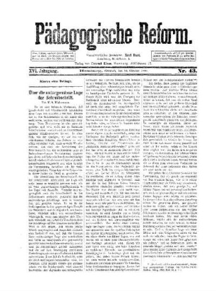 Über die naturgemässe Lage der Schreibschrift : [(Schluß folgt)]
