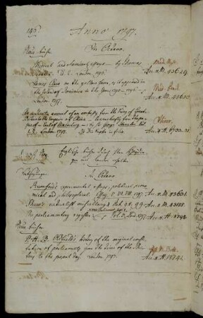 Englische Bücher durch Hhrn Heydinger aus London erhalten.