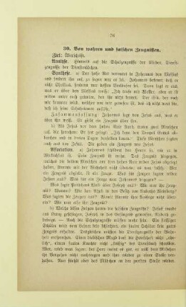 30. Von wahren und falschen Zeugnissen