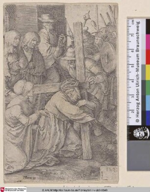 [Die Kreuztragung, Christ carrying the Cross; Matth. 27, 32; Mark. 15, 21; Luk. 23, 26-32; Joh. 19, 17]