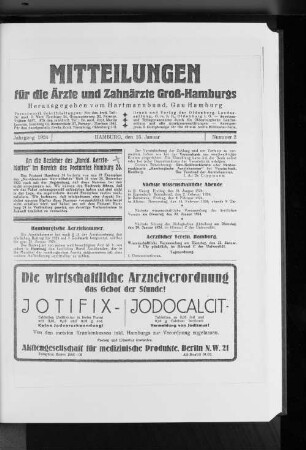 Hamburgische Aerztekammer.
