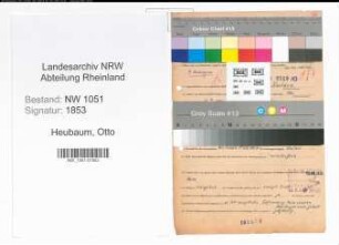 Entnazifizierung Otto Heubaum , geb. 22.12.1901 (Beamter)