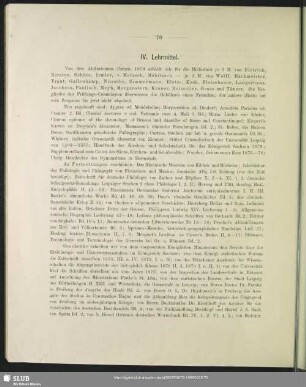 IV. Lehrmittel
