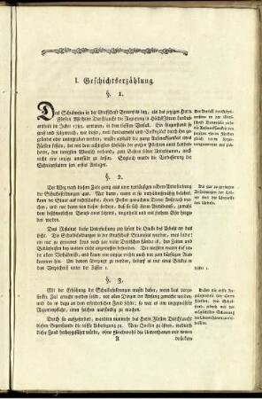 I. Geschichtserzählung.