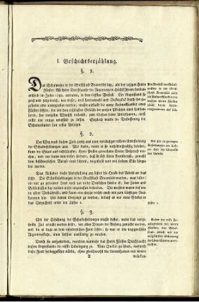 I. Geschichtserzählung.