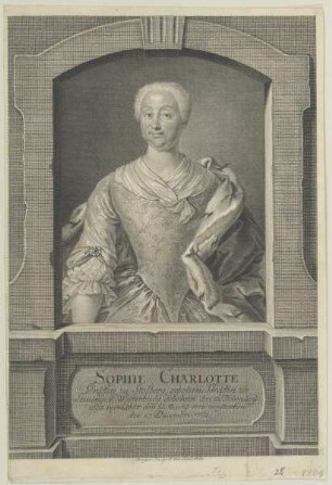 Bildnis der Sophie Charlotte zu Stolberg