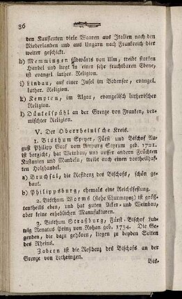 V. Der Oberrheinische Kreis