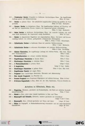 Arbeiten in Elfenbein, Stein etc. (Nr. 838-848)