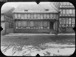 Quedlinburg, Breite Straße 33. Wohnhaus (E. 15 Jh.). Straßenfront
