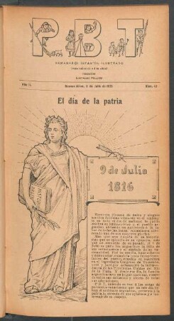 El día de la patria - 9 de Julio 1816