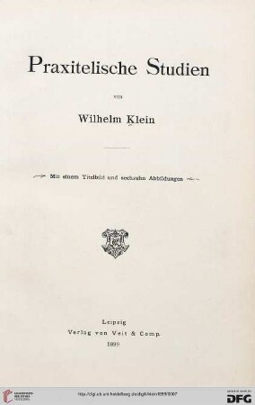 Praxitelische Studien