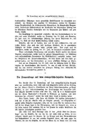 Die Frauenfrage auf dem evangelisch-sozialen Kongreß