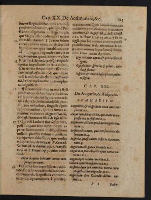 Cap. XXI. De Augurio, & Auspicio