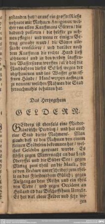 Das Hertzogthum Gelderen
