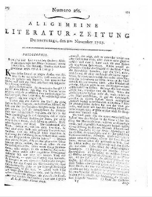 Der Hausfreund, eine Monatschrift für Frauenzimmer. St. 1-3. [Hrsg.] von F. Hegrad. Wien: Stahel 1787