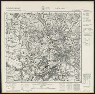 Messtischblatt 6175 = [3472] : Hultschin, heute Hlučín, Tschechien, 1941 : Messtischblatt 6175 = [3472] : Hultschin. - Vorläuf. Ausg., Aufn. 1926/28, bericht. 1939, Ausg. 1941. - [Berlin] : Reichsamt für Landesaufnahme, 1941. - 1 Kt. : einfarbig. - Mit Zeichenerkl., Höhenlinien u. Höhenang. - Mit politischen Grenzen