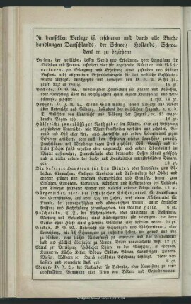 In demselben Verlage ist erschienen und durch alle Buchhandlungen Deutschlands, der Schweiz, Hollands, Schwedens rc. zu beziehen