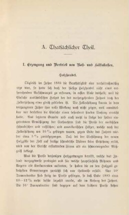 I. Erzeugung und Vertrieb von Roh- und Hilfsstoffen.