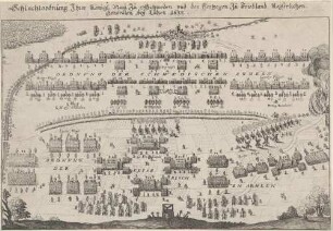 Schlachtordnung Ihrer Königl. May. Zu Schweden und des Hertzogen Zu Friedland Keyserlichen./ Generalen, bey Lützen. 1632.