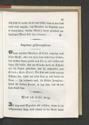 Was ich wohl mag.