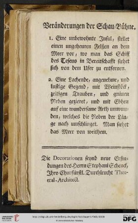 Veränderungen der Schau-Bühne