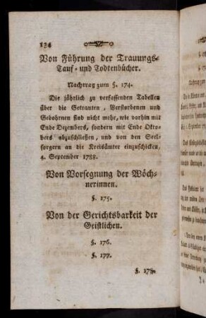 134, Von der Vorsegnung der Woechnerinnen