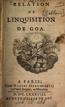 Relation de l'inquisition de Goa