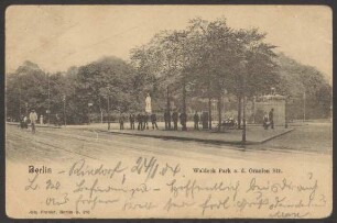 Ansichtskarte „Waldeck Park a. d. Oranien Str.“ [3/3]