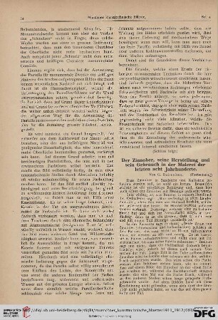 8: Der Zinnober, seine Herstellung und sein Gebrauch in der Malerei der letzten acht Jahrhunderte, [3]