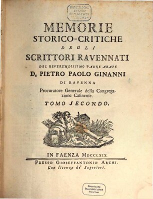 Memorie Storico-Critiche Degli Scrittori Ravennati, 2