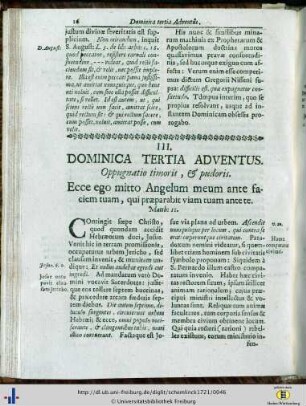 Dominica III. Adventus.