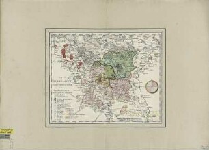 Karte der Niederlausitz, ca. 1:170 000, Radierung, 1783 : Die Nieder-Lausitz Königl. Preussischen Antheils nebst benachbarten Orten der Nieder-Lausitz von Churfürstl. Sächsl. Hoheit. - [Ca. 1:170 000]. - [Berlin] : [Bernoulli] , 1783. - 1 Kt. : Radierung ; 29 x 32 cm