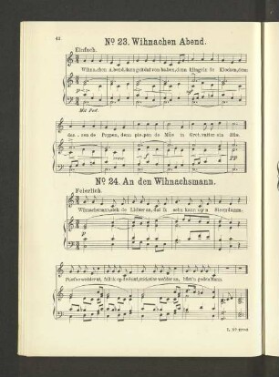 No. 23. Wihnachen Abend.