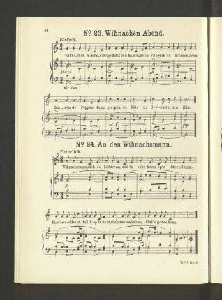 No. 23. Wihnachen Abend.
