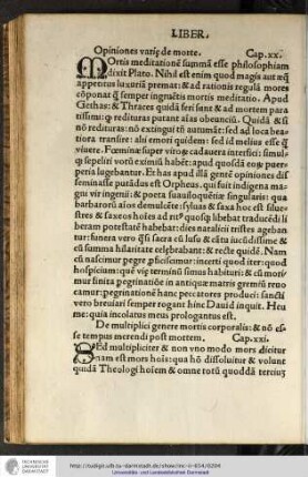 Mortis meditationem summam esse philosophiam dixit Plato nihil est enim quod magis aut aeque appetitus luxuriam premat...