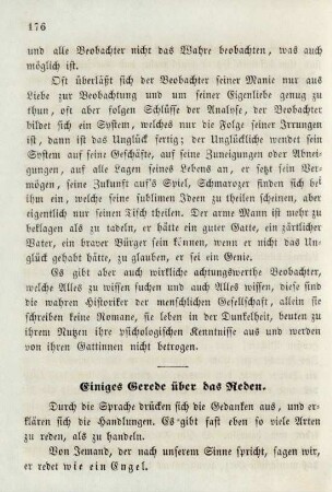 Einiges Gerede über das Reden