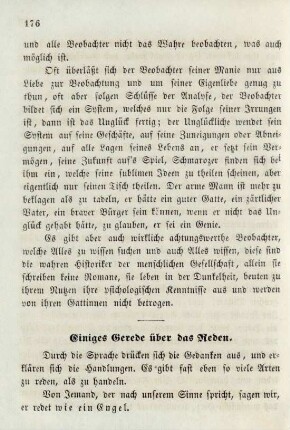 Einiges Gerede über das Reden