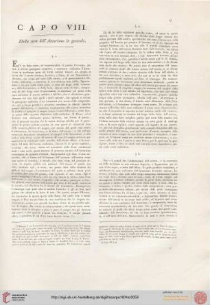 Capo VIII: Della cura dell'Aneurisma in generale