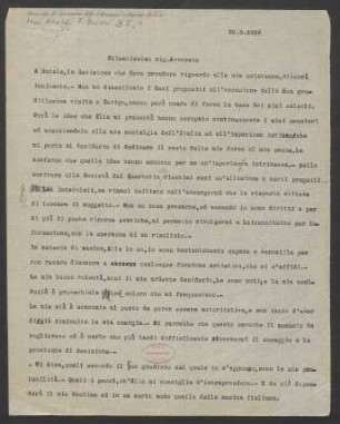 Brief an Luigi Ansbacher : 30.05.1919