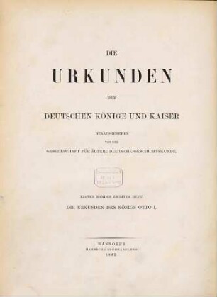 Monumenta Germaniae Historica, 1,2