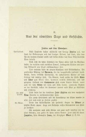 II. Aus der römischen Sage und Geschichte