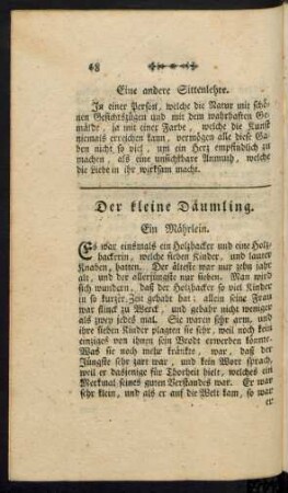 Der kleine Däumling.